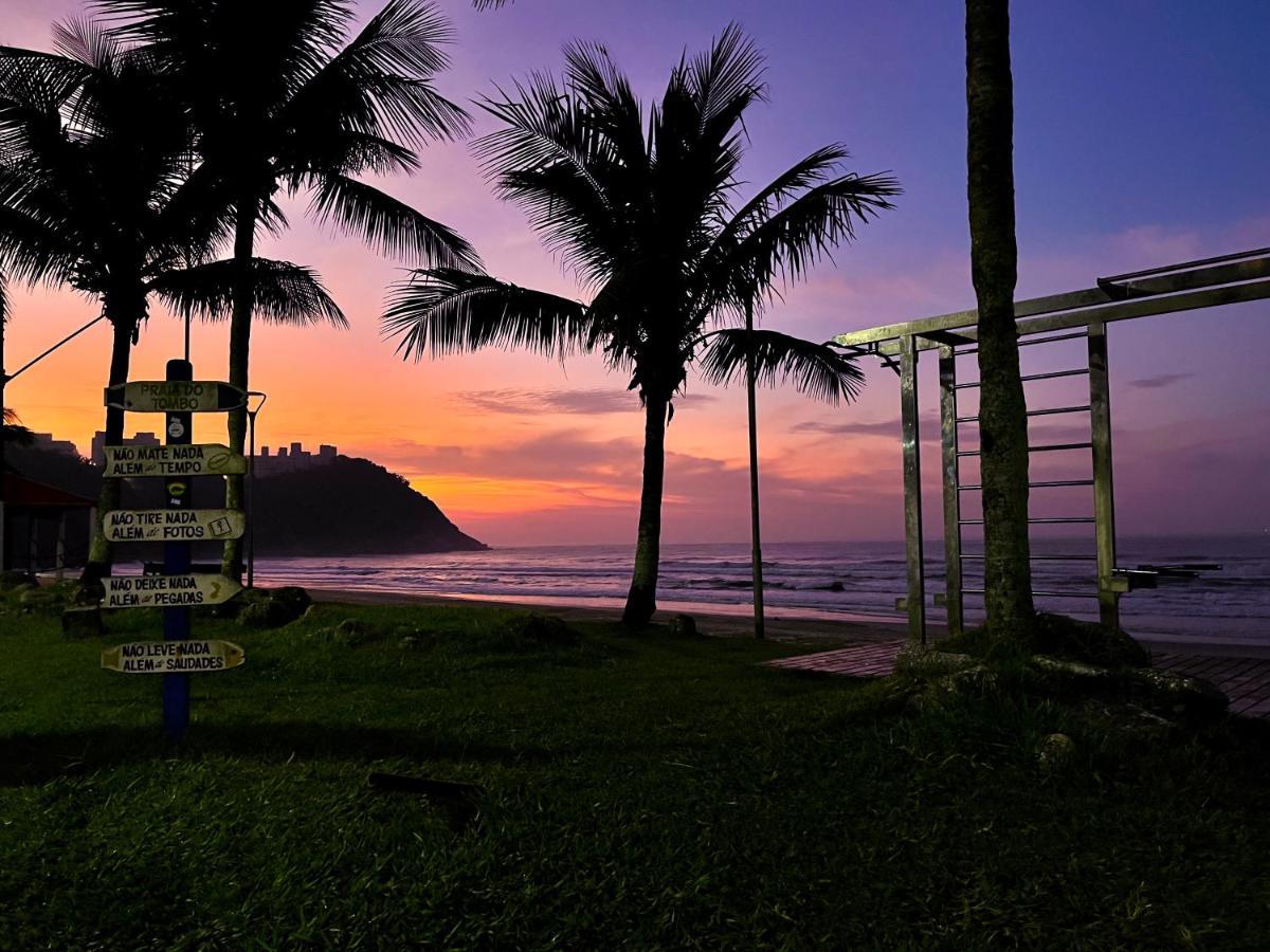 Frente Pro Mar - B - Praia Do Tombo - Beachfront Apartment Guaruja Exterior photo